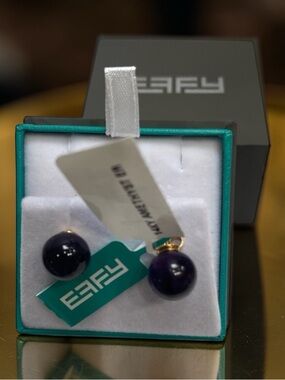 Effy Amethyst 14kt Earrings
